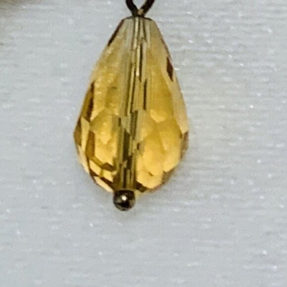 Necklace Floral Gold Tone Faux Pearl Style Beads Adjustable - Picture 5 of 5